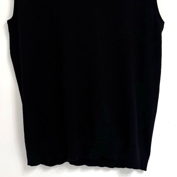 Roz & Ali Women's (2X) Black Sleeveless Cowl Neck Sweater 9”of Material for Cowl - Picture 8 of 11